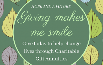 Charitable Gift Annuity from Mike Kura, Haven of Rest Ministries' Board President